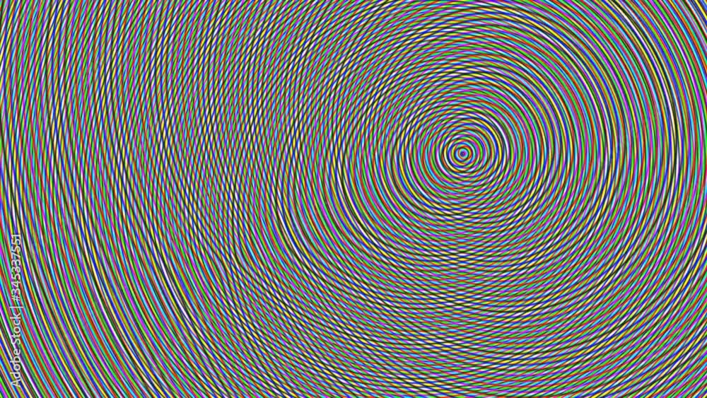 moire effect that appears on moving lines
