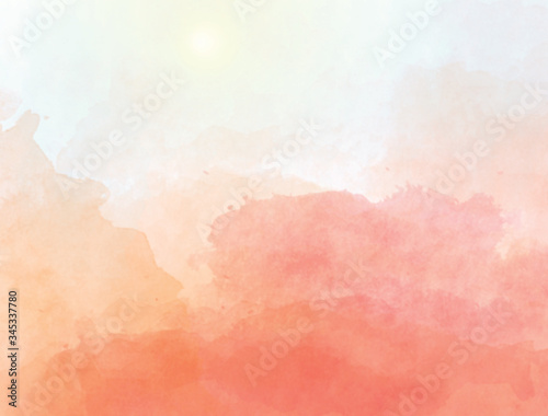 Beautiful Watercolor Texture And Background photo