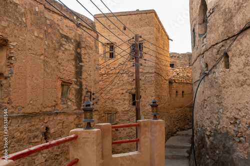 Ruins of old Misfat al Abriyeen in Oman photo