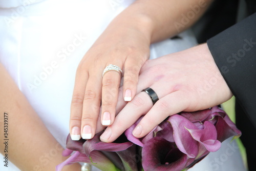 Wedding Day Hands and Rings