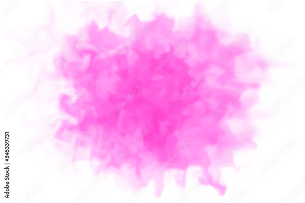 Fototapeta premium pink color Abstract aqua smudges scribble drop vector hand drawn watercolor liquid stain element for design wallpaper illustration