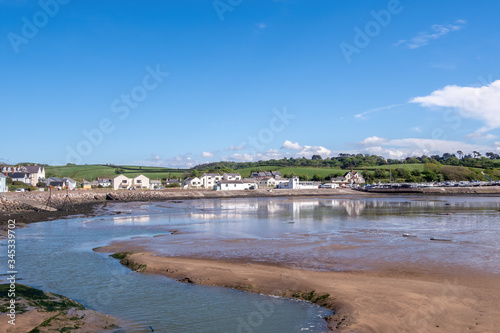 View of Instow, north Devon, UK, a beautiful fishing village, popular with tourists and famous for its part in D Day preparations, WWII.