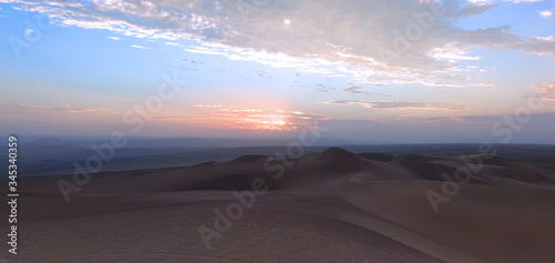 sunset in the peruvian desert © Alberto