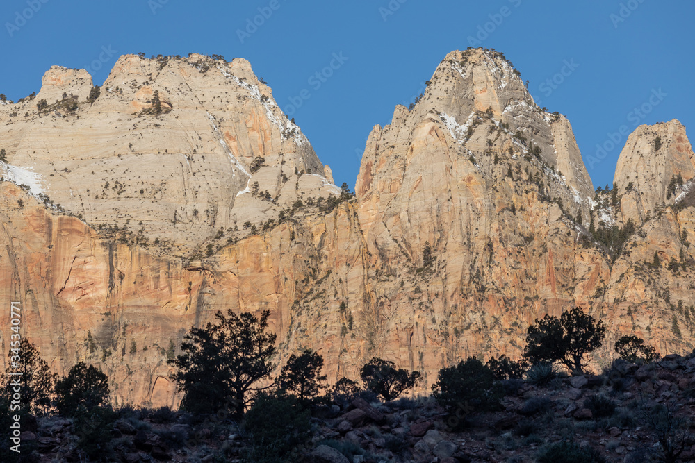 Scenic Zion National Park Utah Landscape Scenic Zion National Park Utah Landscape