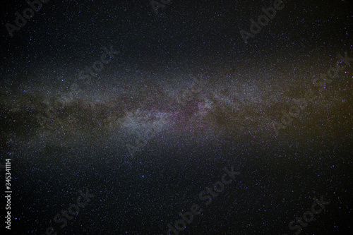Nachthimmel mit Milchstraße und unzähligen Sternen