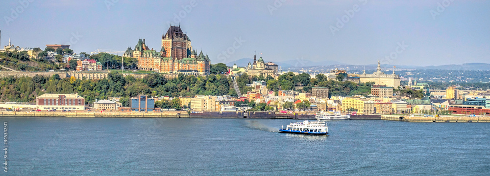 Quebec City and the St Lawrence River