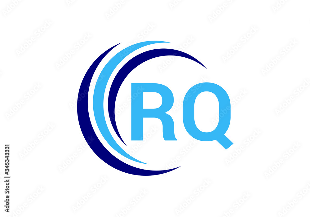 Initial Monogram Letter R Q Logo Design Vector Template. Graphic Alphabet Symbol for Corporate Business Identity Initial Monogram Letter R Q Logo Design Vector Template. Graphic Alphabet Symbol for Corporate Business Identity