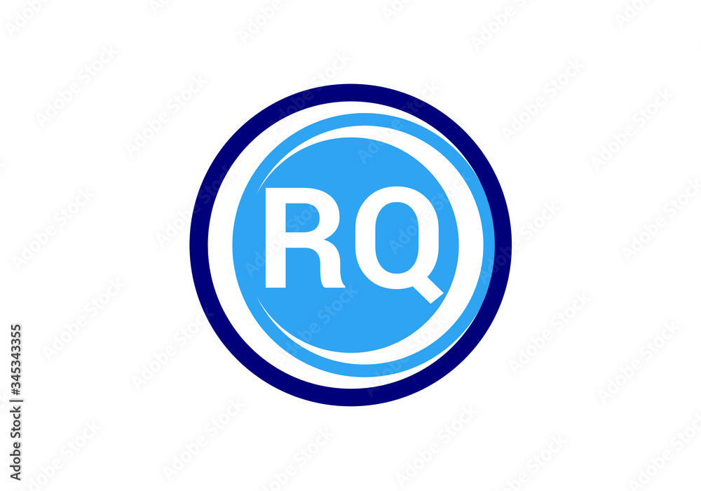Initial Monogram Letter R Q Logo Design Vector Template. Graphic Alphabet Symbol for Corporate Business Identity Initial Monogram Letter R Q Logo Design Vector Template. Graphic Alphabet Symbol for Corporate Business Identity