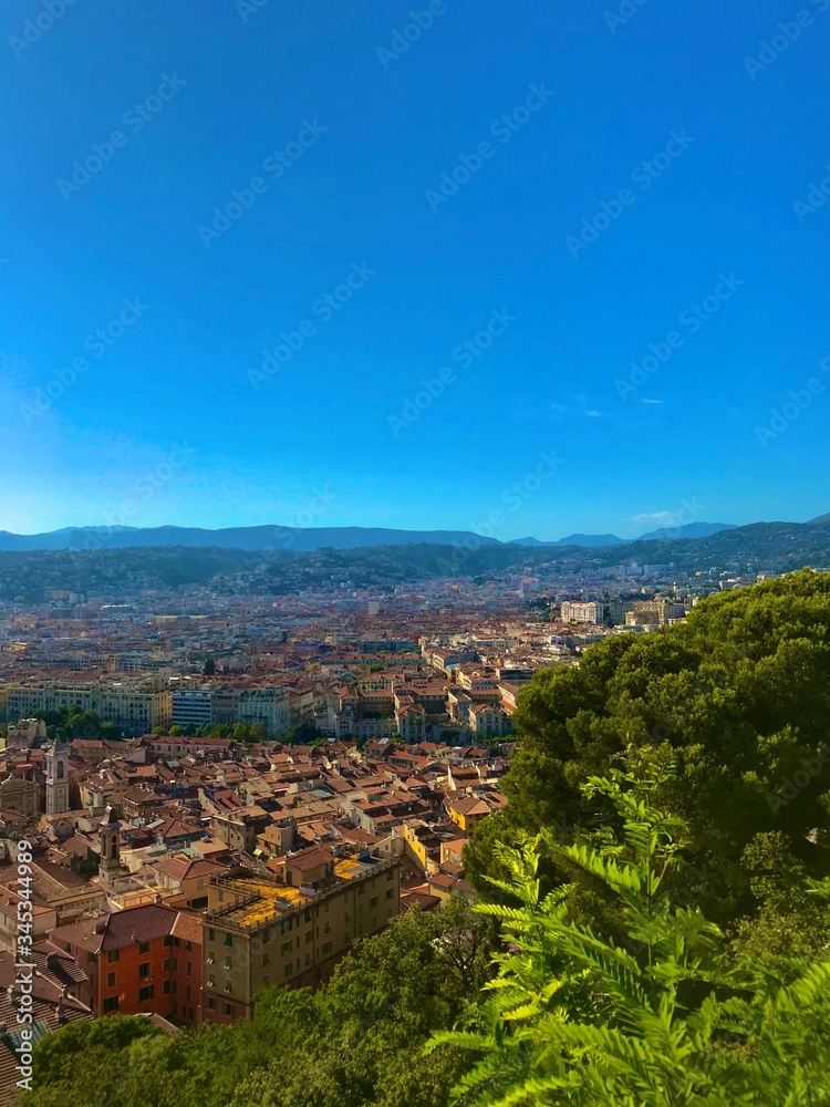 Exposed Image of Nice from Mountain