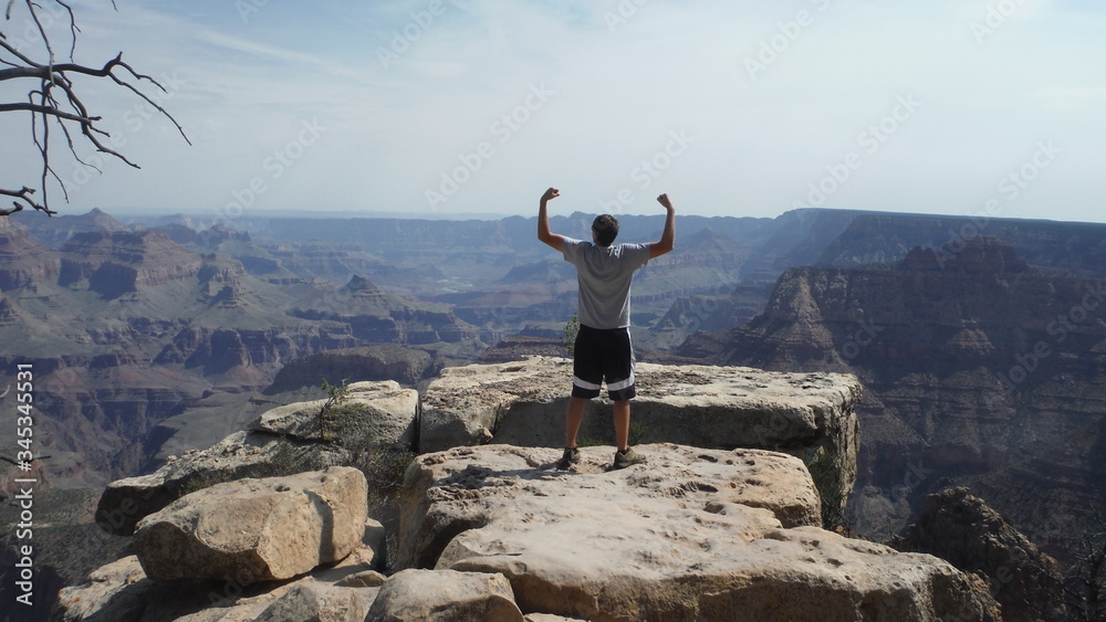 man on mountain