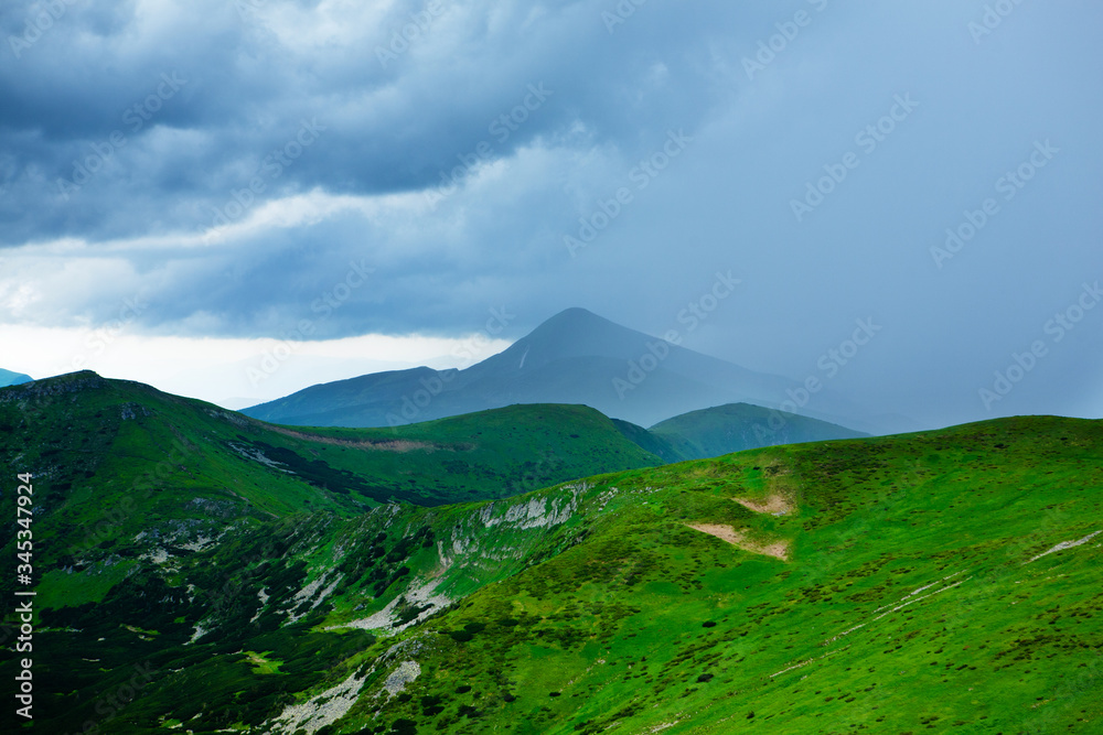 Before the rain in the mountains