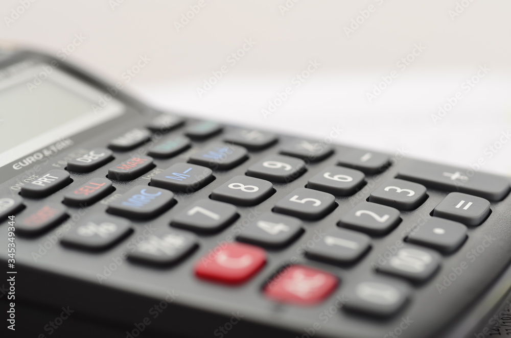 Printing calculator, low depth of field Printing calculator, low depth of field