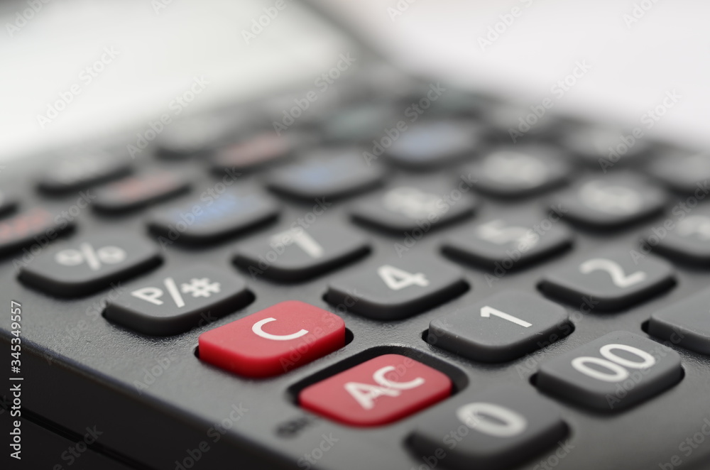 Printing calculator, low depth of field Printing calculator, low depth of field