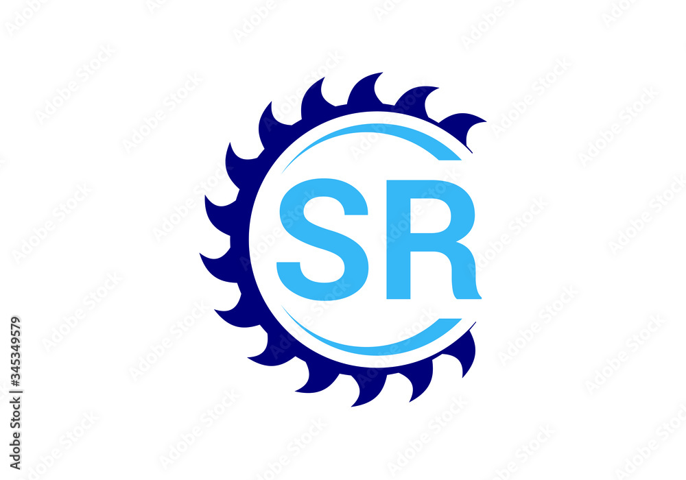 Initial Monogram Letter SR Logo Design Vector Template. Graphic Alphabet Symbol for Corporate Business Identity Initial Monogram Letter SR Logo Design Vector Template. Graphic Alphabet Symbol for Corporate Business Identity