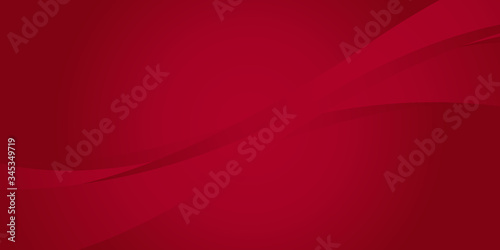 Abstract wave curve lines pattern technology on red gradients background.