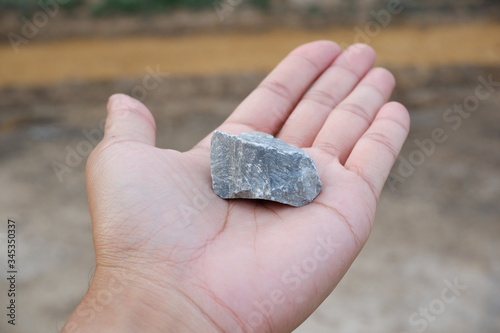 stone in hand