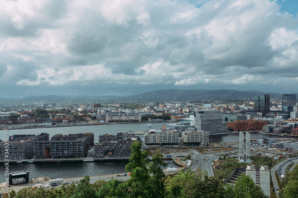 Fototapeta premium cityscape in norway