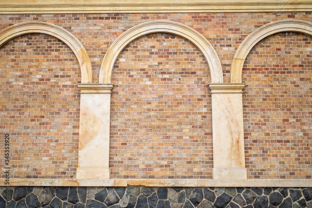 brick wall with arches texture