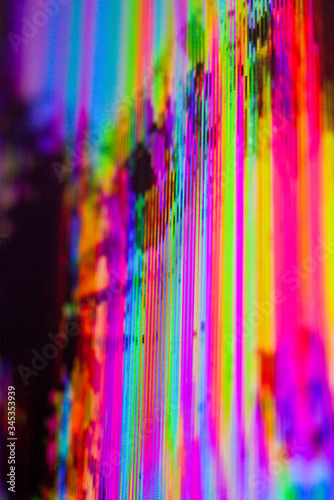 Obraz na płótnie Abstract glitch background w salonie