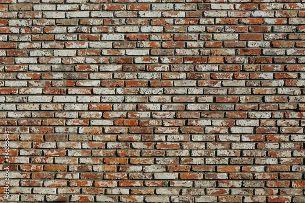 Fototapeta premium old brick wall with different bricks