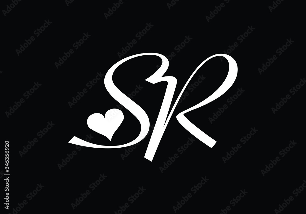 Initial Monogram Letter SR Logo Design Vector Template. Graphic Alphabet Symbol for Corporate Business Identity Initial Monogram Letter SR Logo Design Vector Template. Graphic Alphabet Symbol for Corporate Business Identity