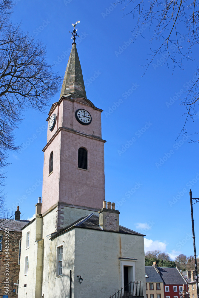 Newgate Clock Tower in Jedburgh,Scotland