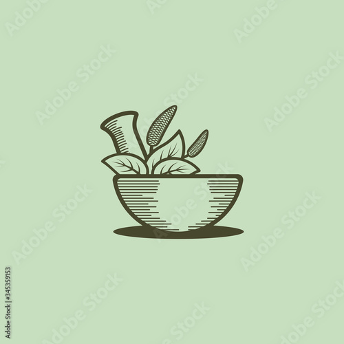 vintage pharmacy logo vector graphic for any busines