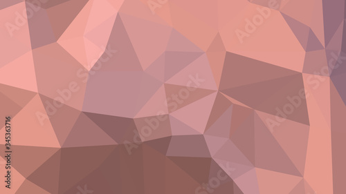 Abstract polygonal background. Geometric Rosy Brown vector illustration. Colorful 3D wallpaper.