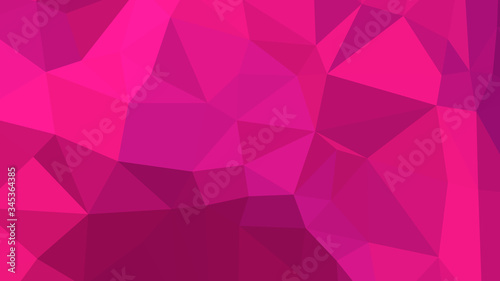 Abstract polygonal background. Geometric Medium Violet Red vector illustration. Colorful 3D wallpaper.
