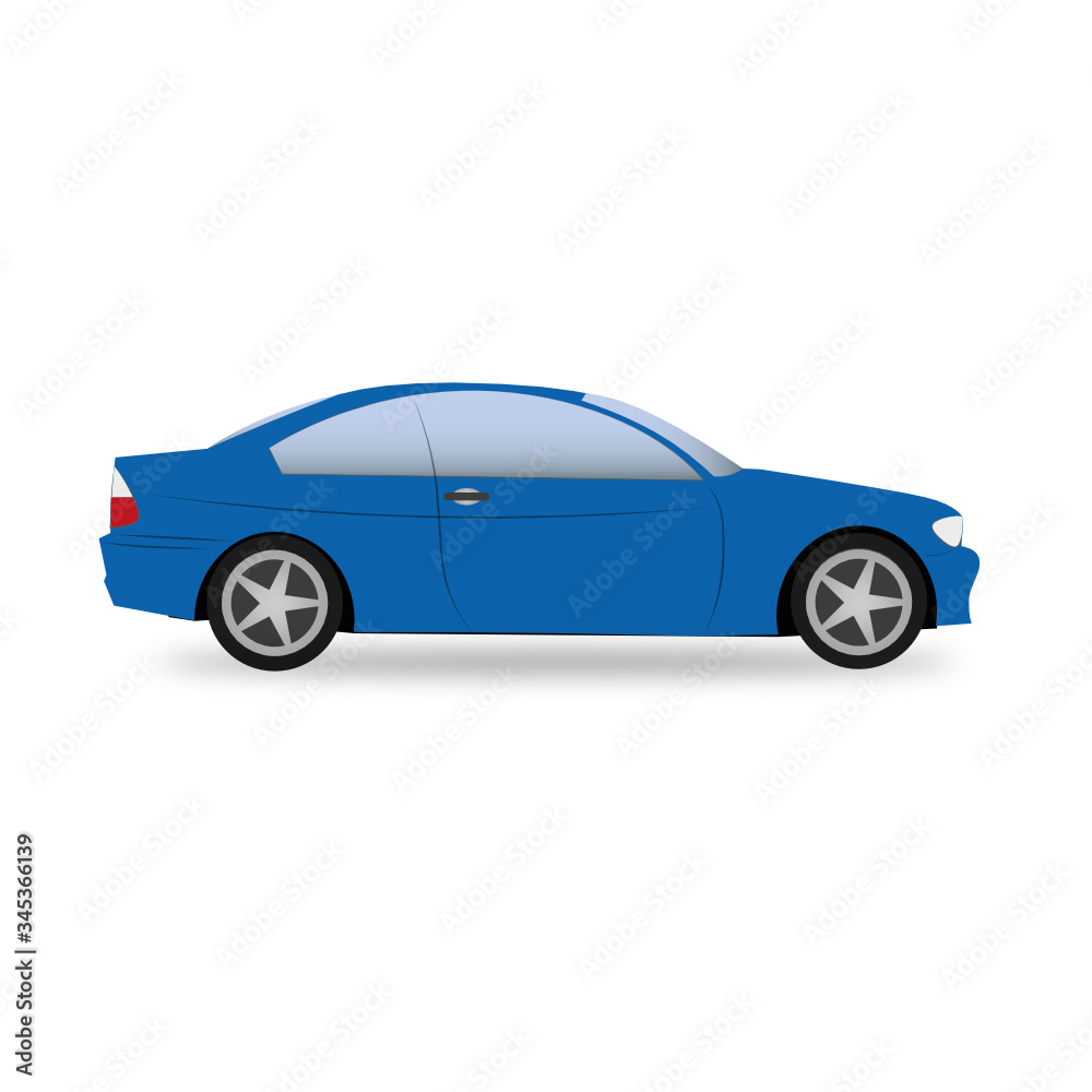 voiture bleue