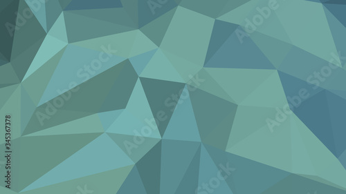 Fototapeta Naklejka Na Ścianę i Meble -  Abstract polygonal background. Geometric Cadet Blue vector illustration. Colorful 3D wallpaper.