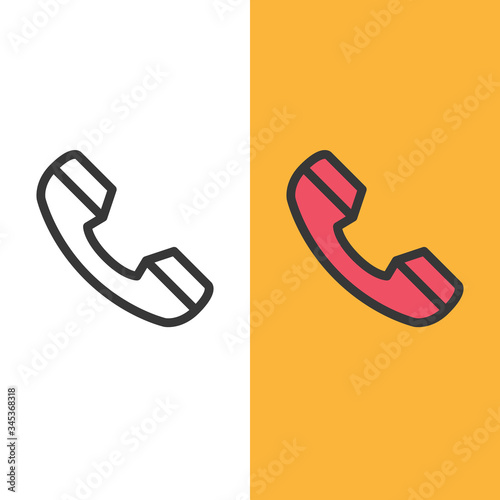 Communicate icon phone vector illustration