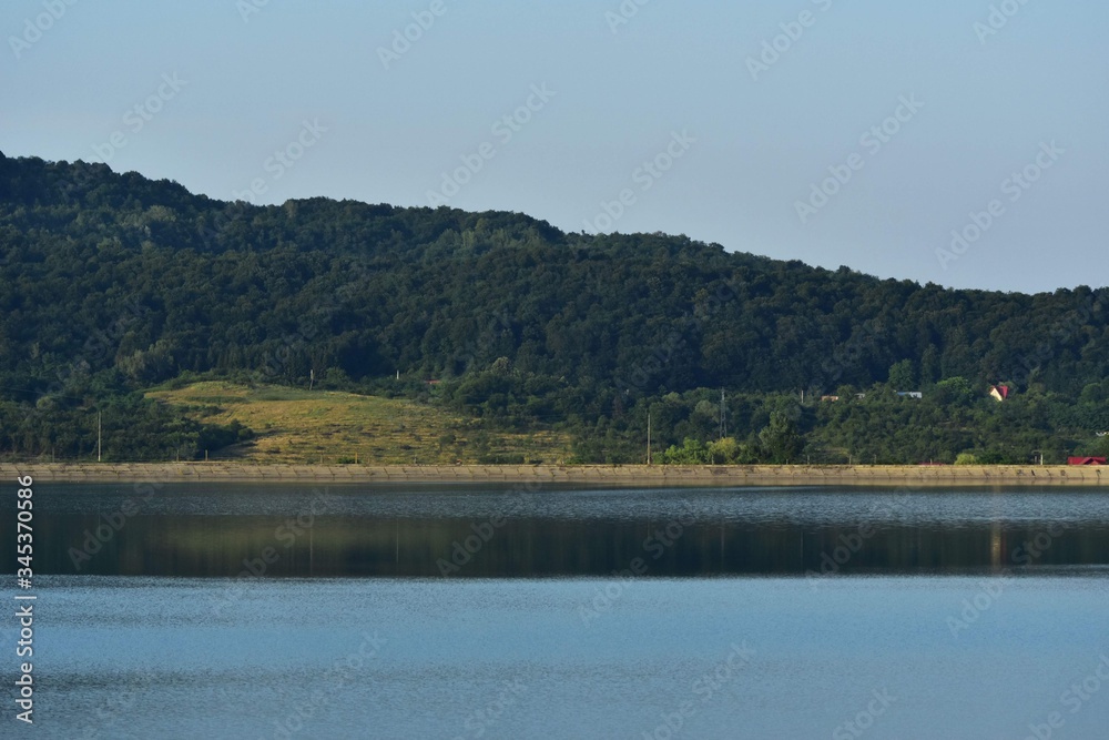 lake reflection water forest summer fields harvest lake reflection water forest summer fields harvest