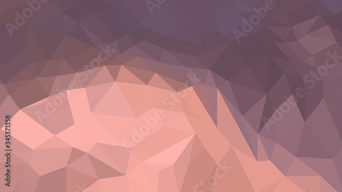 Abstract polygonal background. Geometric Rosy Brown vector illustration. Colorful 3D wallpaper.