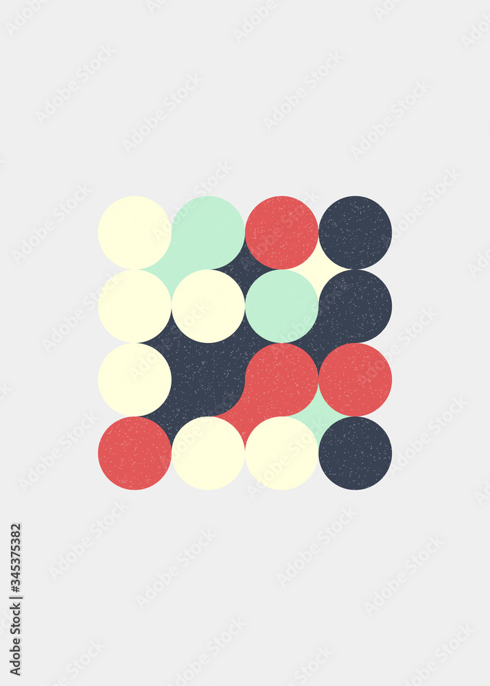 Fototapeta premium Colour Dots Universe Logo art design illustration