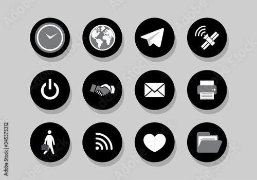 Vector Internet business icons