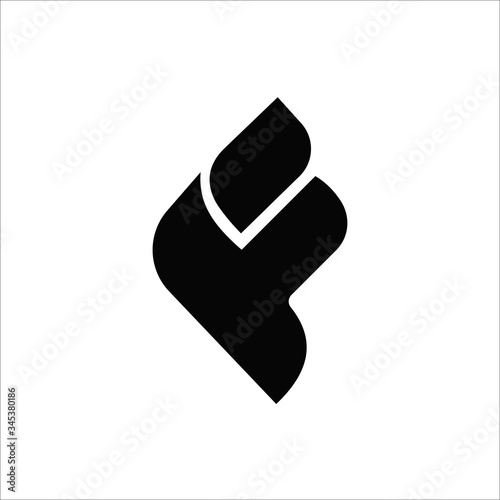 Initial letter f logo vector design template