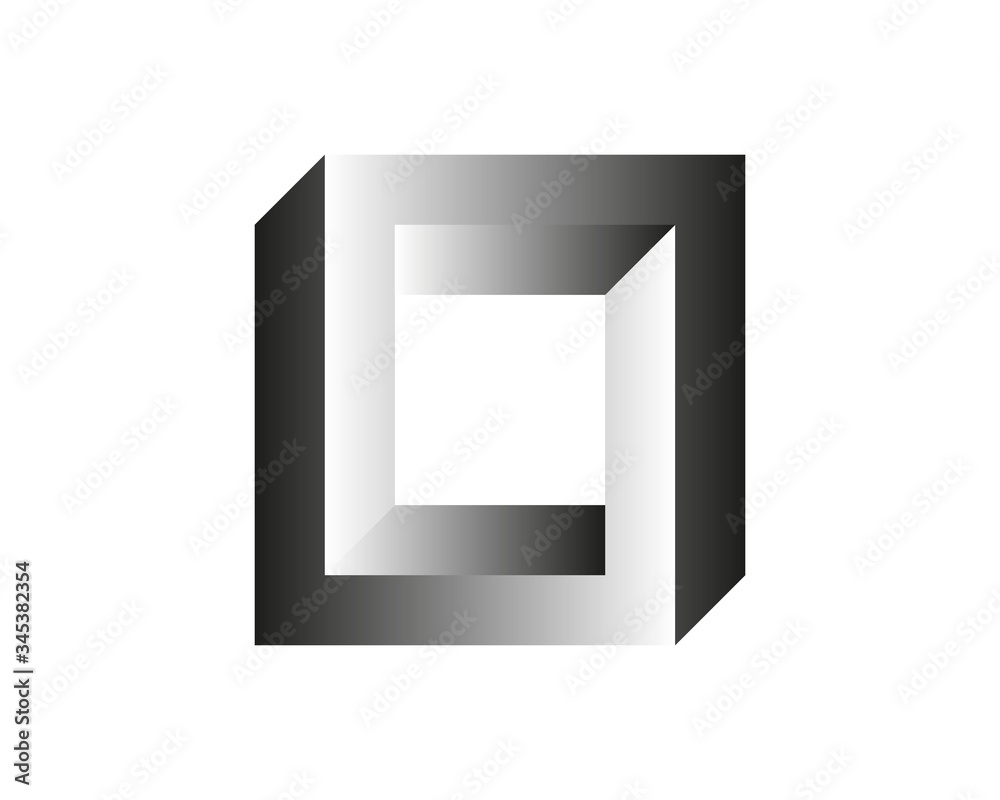 Abstract gray 3D spiral shape. Vector dimensional object. Geometrical polygonal dimensional object. Abstract gray 3D spiral shape. Vector dimensional object. Geometrical polygonal dimensional object.