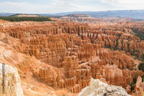 Suggestive viewpoint of Bryce Canyon on a beautiful sunny day, Utah, USA