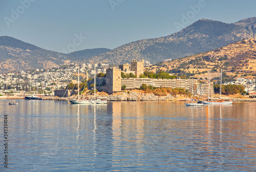 Bodrum Castle view from beach. © Ryzhkov Oleksandr