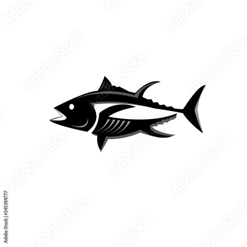 Tuna fish vector logo simple design