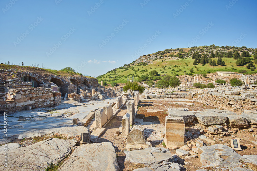 Ephesus ancient greek ruins in Turkey