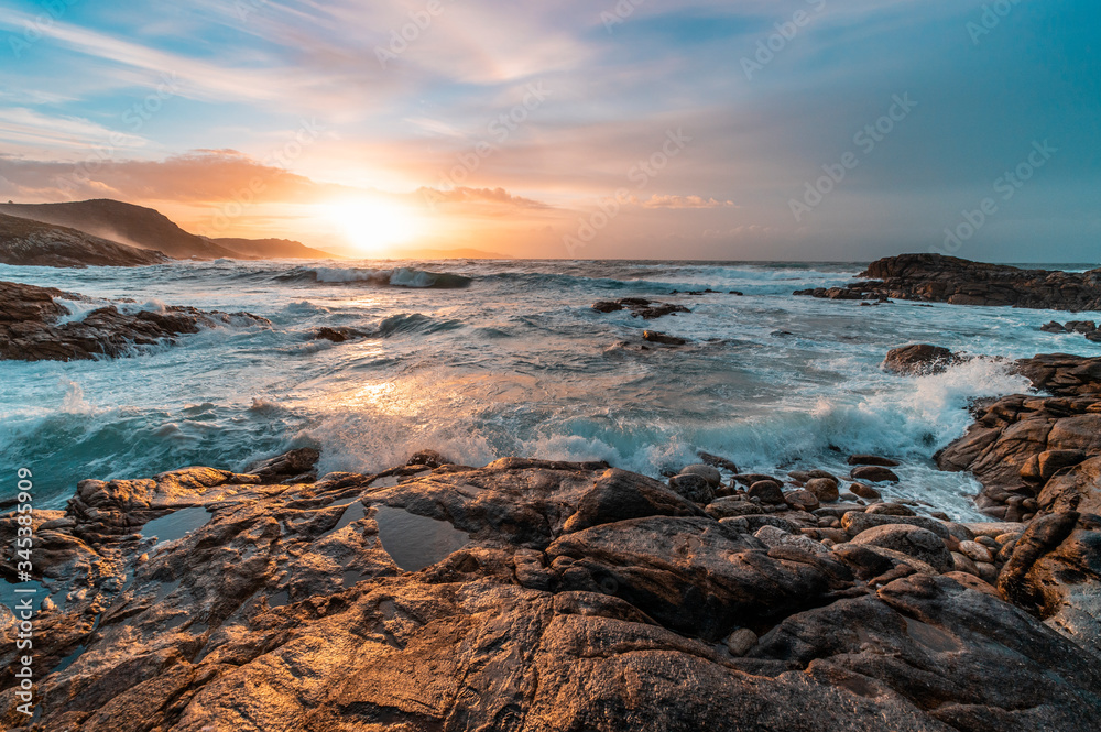 Atardecer en Laxe,  La Coruña