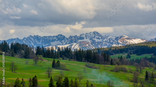 Panorama na Tatry z Dzianisza - z Magury Witowskiej © slawjanek