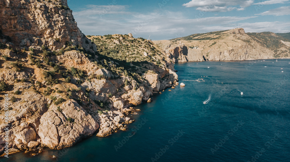 View of the coastline in Crimea