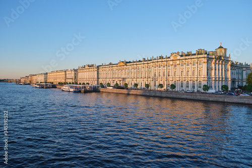 View Winter Palace in Saint Petersburg from Neva river. Russia © Stanislav Samoylik