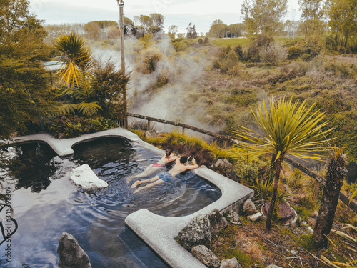 Fotografia Spa in New Zealand, hot springs.