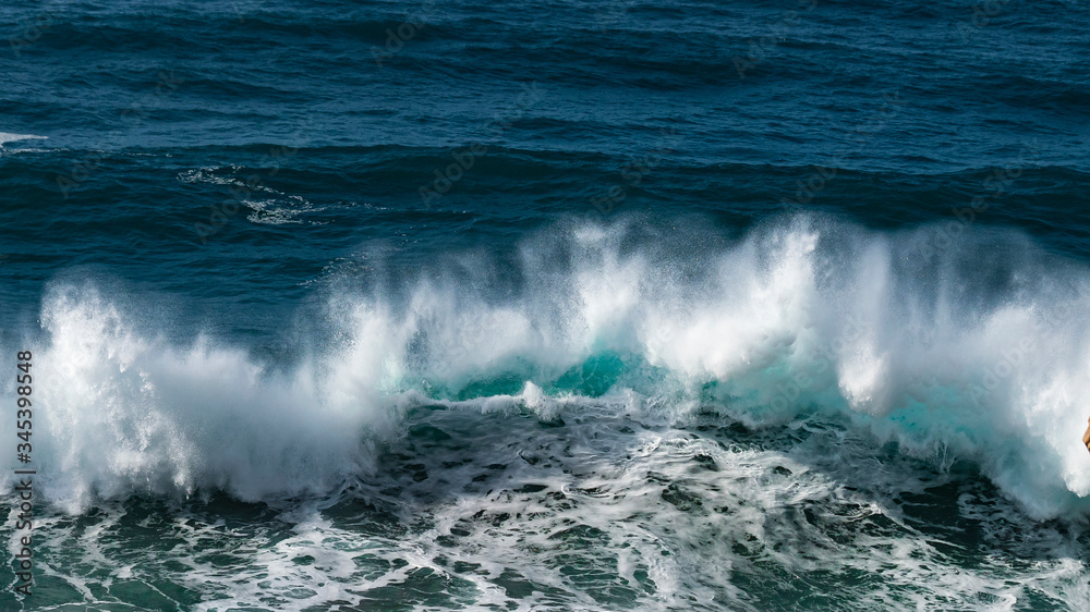 The strength of the waves in the coast of South Africa