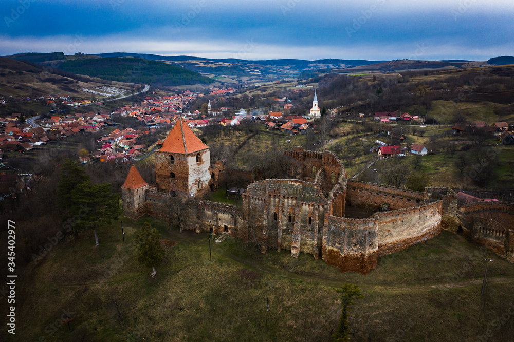 Slimnic fortress in Transylvania, Romania