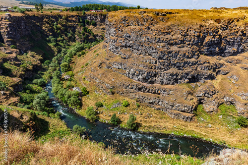 Dzoraget river Lori Berd canyon panorama landscape Stepanavan Lorri Armenia landmark photo